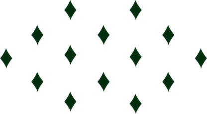 Comet Busters Dark Green Diamond Shaped Basic Bindis (6mm) (BV1303) Forehead Green Bindis