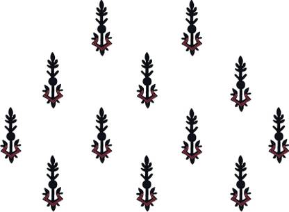 Comet Busters Handcrafted Maroon and Black Bindis Forehead Maroon Bindis