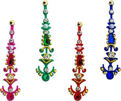 Comet Busters Bridal Multicolor Collection Crystal Bindi (BV034) Forehead Multicolor Bindis
