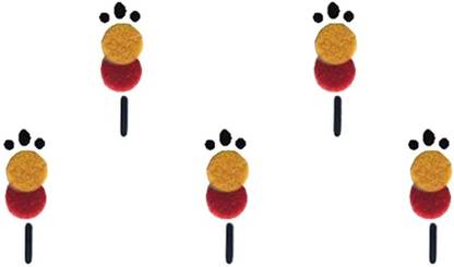 Comet Busters Designer Red Yellow Bindi forhead Red, Yellow Bindis