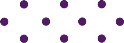 Comet Busters Handcrafted Round Purple Velvet Bindi (8 mm) (BV841) Forehead Purple Bindis