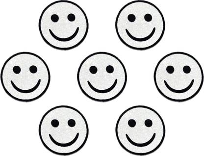 Comet Busters Handcrafted Trendy Smilie Bindis (BV1232) Forehead Black Bindis