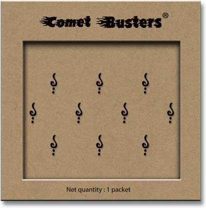 Comet Busters Small Black Bindi (BV387) Forehead Black Bindis