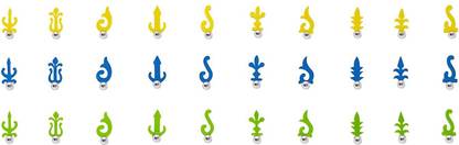 Comet Busters Handcrafted Assorted Multicolor Bindi Pack with Silver Beads (BV1939) Forehead Multicolor Bindis