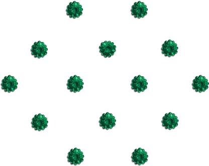 Comet Busters Diamond Collection Green Dot Bindi (4.5mm) Forehead Green Bindis
