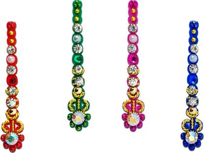 Comet Busters Designer Long Bindi (BV026) Forehead Multicolor Bindis