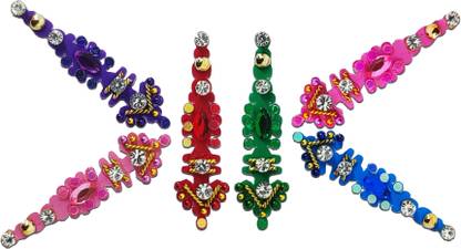 Comet Busters Bridal Collection Crystal Bindi (BV020) Forehead Multicolor Bindis