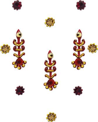 Comet Busters Traditional Designer Bindi (BV018) Forehead Multicolor Bindis