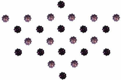 Comet Busters Fancy Purple Diamond Dot Bindi (BV248) Forehead Purple Bindis