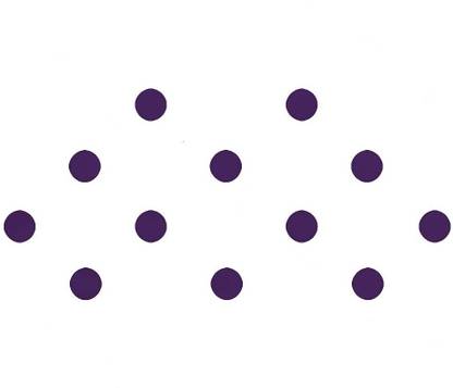 Comet Busters Basic Round Purple Velvet Bindis (6 mm) (BIN858) Forehead Purple Bindis