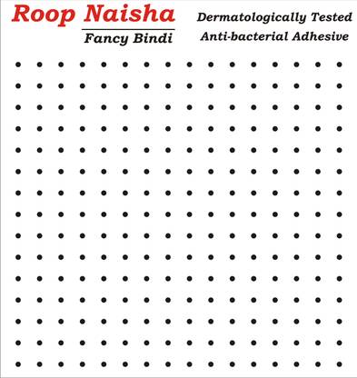 RoopNaisha Pack of 240 Bindis,Plain Black kumkum Bindis,Original velvet,size 2.5mm Forehead Black Bindis