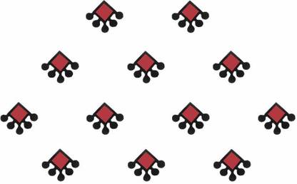 Comet Busters Square Traditional Maroon Bindi (BV282) Forehead Maroon Bindis