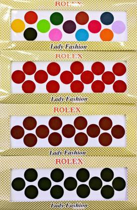 Lady FASHION Rolex Indian Traditional Jumbo Size Forehead Bindi Forehead Multicolor Bindis