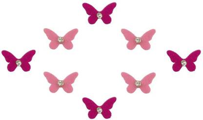 Comet Busters Beautiful Pink Butterfly Bindi With Stone (6mm) (BV1612) Forehead Pink Bindis