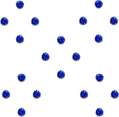 Comet Busters Diamond Collection Blue Dot Bindi (3.5mm) Forehead Blue Bindis