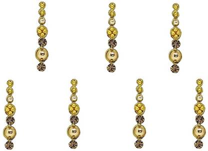 Comet Busters Handcrafted Golden Bindis (BV1903) Forehead Gold Bindis