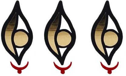 Comet Busters Handcrafted Third Eye Bindi (BV1852) (22 mm) Forehead Black Bindis