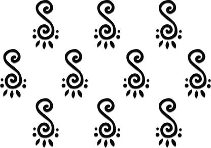 Comet Busters Black Bindi For Women (BV142) Forehead Black Bindis