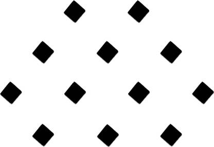 Comet Busters Handcrafted Black Square Bindis (4mm) (BV1199) Forehead Black Bindis