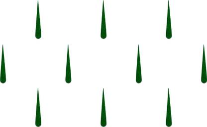 Comet Busters Handcrafted Dark Green Basic Long Tilak Bindis (13mm) (BV1286) Forehead Green Bindis