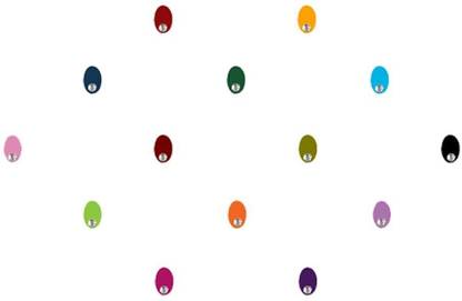 Comet Busters Multicolored Oval Bindis With Stone (5 mm) (BIN1022) Forehead Multicolor Bindis
