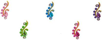 Comet Busters Beautiful Multicolor Peacock Design Bindi (BIN830A) Forehead Multicolor Bindis