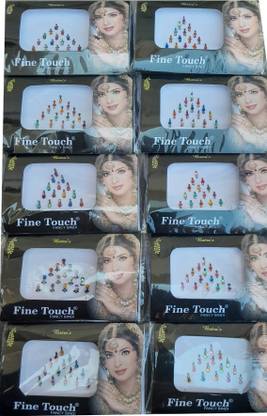 AraExports Bindis Mix n Match Face Jewels Bollywood Stickers Indian Bindi Pack Of 12 Fine Touch Bindi Face Jewels Multicolor Bindis