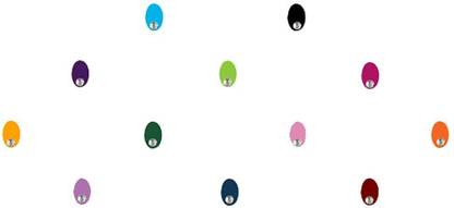 Comet Busters Multicolored Oval Bindis With Silver Stone (6mm) (BIN1026) Forehead Multicolor Bindis