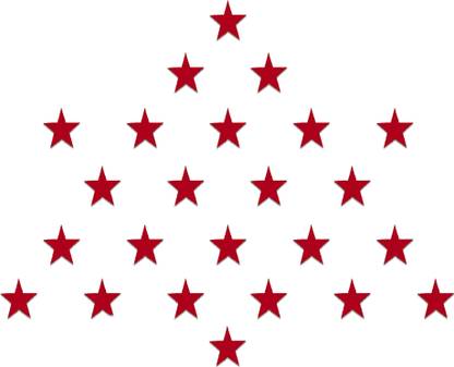 Comet Busters Handcrafted Red Star Bindis (BV1209) Forehead Red Bindis