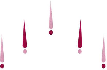 Comet Busters Traditional Pink Long Bindis forhead Pink Bindis