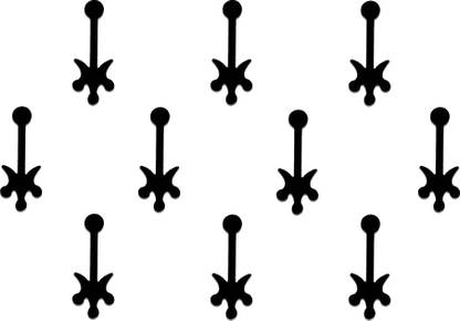 Comet Busters Handcrafted Black Fancy Bindis (BV1319) Forehead Black Bindis