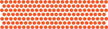 Comet Busters Beautiful Handcrafted Round Orange Velvet Bindis (5 mm) (BIN2089) Forehead Orange Bindis