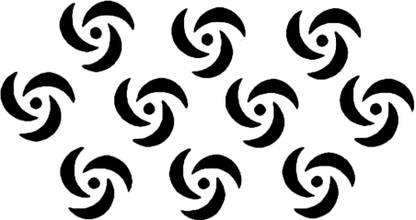 Comet Busters Handcrafted Traditional Black Bindi For Women (BIN424)(10mm) Forehead Black Bindis