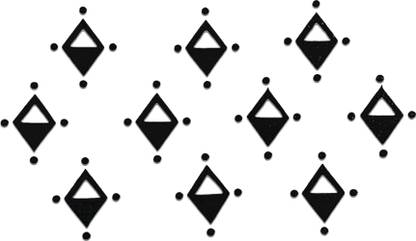 Comet Busters Beautiful Black Bindi (BV447) Forehead Black Bindis