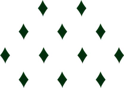 Comet Busters Dark Green Diamond Shaped Basic Bindis (8mm) (BV1302) Forehead Green Bindis