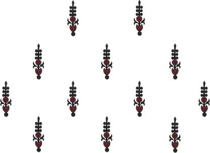 Comet Busters Handcrafted Maroon and Black Bindis Forehead Maroon Bindis