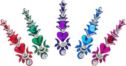 Comet Busters Multicolor Handcrafted Traditional Bindi For Women (BIN107) Forehead Multicolor Bindis