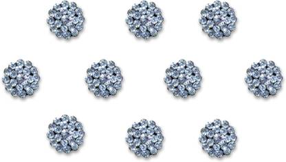 Comet Busters Round Stone Bindi (BIN2017) Forehead Silver Bindis