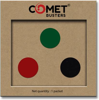 Comet Busters Handcrfated Round Velvet Multicolor Bindi (15mm) (BV1009) Forehead Multicolor Bindis