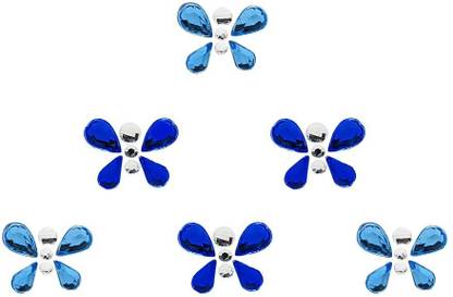 Comet Busters Beautiful Blue Butterfly Stone Face Gems Bindis (BIN1702) forehead Blue Bindis