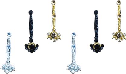 Comet Busters Long Bridal Bindi (BV367) Forehead Multicolor Bindis