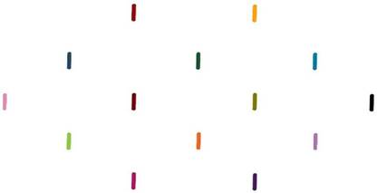 Comet Busters Multicolor Long Line Velvet Bindis (6 mm) (BIN1007) Forehead Multicolor Bindis