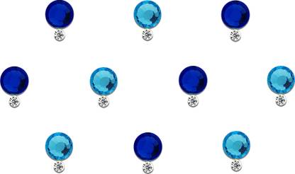 Comet Busters Beautiful Swarovski Blue Crystal Bindi (BV542) Forehead Blue Bindis