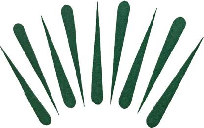 Comet Busters Handcrafted Green Velvet Tilak Bindis (30mm) (BIN1786) Forehead Green Bindis