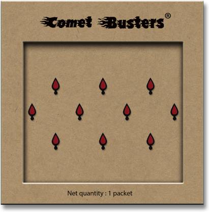 Comet Busters Tear Drop Shaped Traditional Maroon Bindi (BV293) Forehead Maroon Bindis