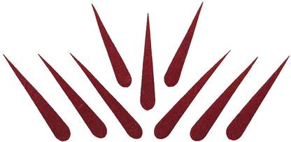 Comet Busters Handcrafted Maroon Velvet Tilak Bindis (25mm) (BV1789) Forehead Maroon Bindis