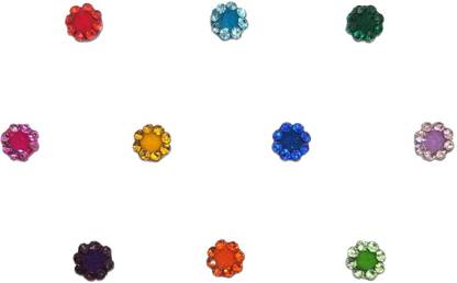 Comet Busters Beautiful Handcrafted Multicolor Bindis Forehead Multicolor Bindis