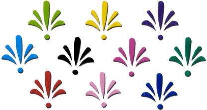 Comet Busters Multicolored Bindis (BV1899) Forehead Multicolor Bindis