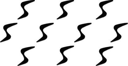 Comet Busters Fancy Black Bindi (BV270) Forehead Black Bindis