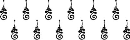 Comet Busters Traditional Black Bindi (BV357) Forehead Black Bindis